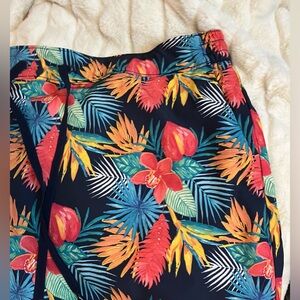 Speedo Women’s XL Blue Red Orange Floral Cruise Beech Pool Swim Summer Skirt